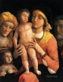 聖家族と聖エリザベスと幼児洗礼者ヨハネ ルネサンスの画家アンドレア・マンテーニャ